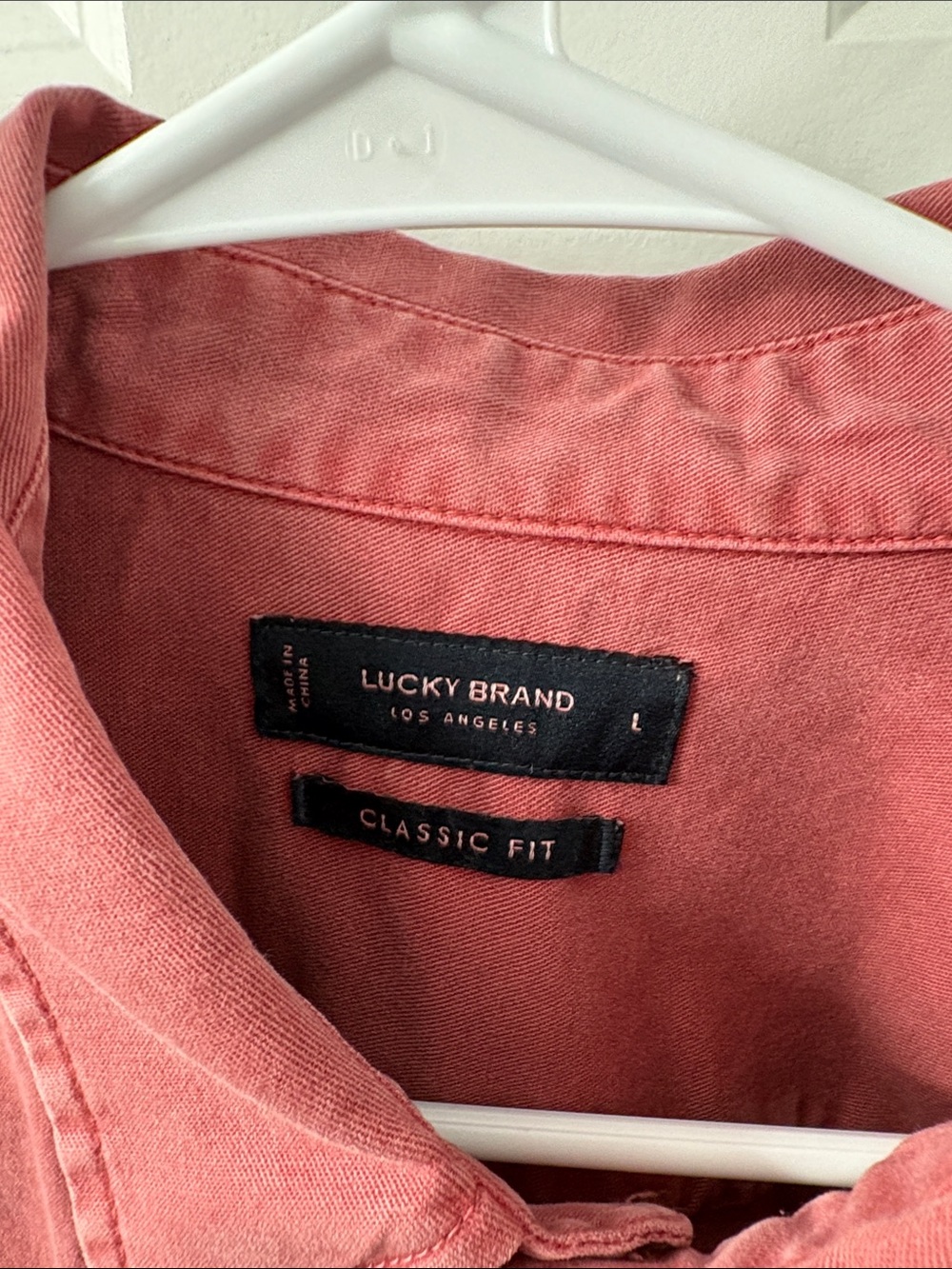 Lucky Brand Men's Button-Down Shirt in Dusty Rose - Picture 2 of 2
